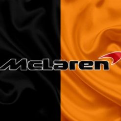 Mclaren Flag Black Orange 3X5 Ft Polyester Banner USA 90x150cm