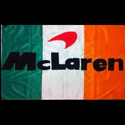 Mclaren Flag Blue White Orange 3X5 Ft Polyester Banner USA 90x150cm