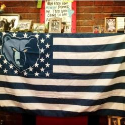 Memphis Grizzlies US Blue Flag 3X5Ft Polyester Banner USA Digital Print