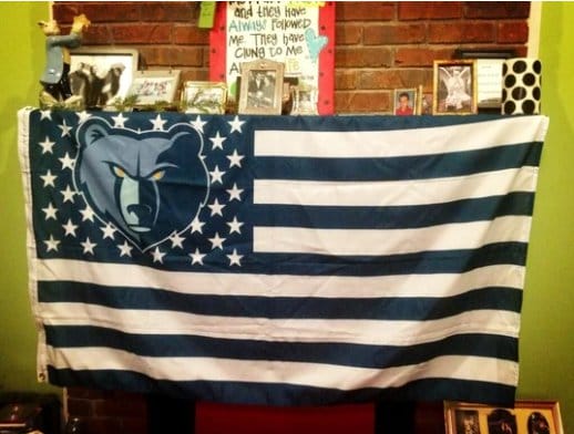 Memphis Grizzlies US Blue Flag 3X5Ft Polyester Banner USA Digital Print