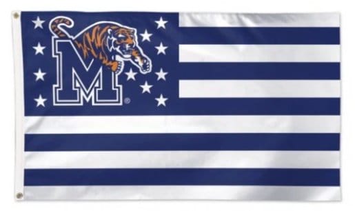 Memphis Tigers American Flag 3X5ft Banner Polyester with 2 Brass Grommets