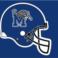 Memphis Tigers Helmet Flag 3X5ft Banner Polyester with 2 Brass Grommets