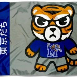 Memphis Tigers Kawaii Tokyodachi Mascot Flag 3X5ft Banner Polyester with 2 Brass Grommets