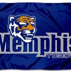 Memphis Tigers Logo Flag 3X5ft Banner Polyester with 2 Brass Grommets
