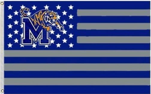 Memphis Tigers Star and Stripes Flag 3X5ft Banner Polyester with 2 Brass Grommets