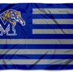 Memphis Tigers Stars and Stripes Nation Flag 3X5ft Banner Polyester with 2 Brass Grommets