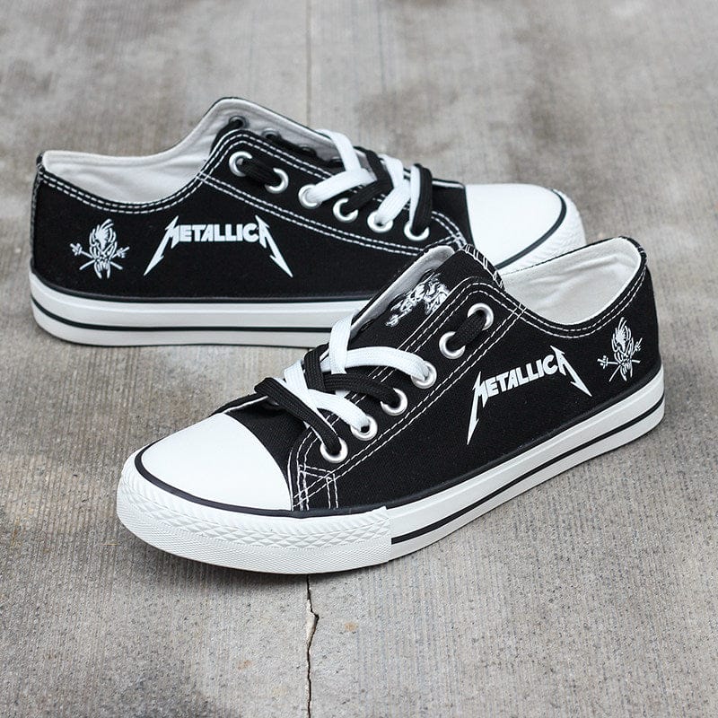 Metallica Low Top Canvas Sport Sneakers Shoes For Men Women Fans - Image 6