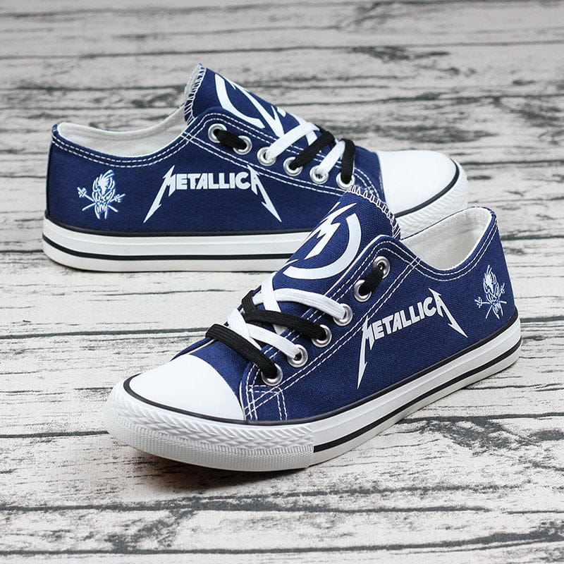 Metallica Low Top Canvas Sport Sneakers Shoes For Men Women Fans - Image 7