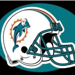 Miami Dolphins Helmet Black Flag 3X5 Ft Polyester Banner USA 90x150cm