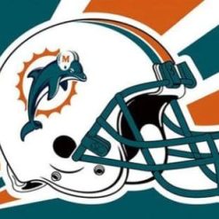 Miami Dolphins Helmet Flag 3X5 Ft Polyester Banner USA 90x150cm