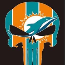 Miami Dolphins Vertical Flag 3X5 Ft Polyester Banner USA 90x150cm
