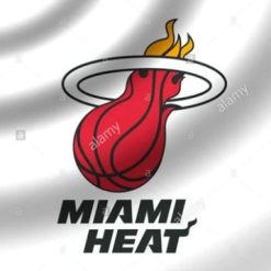 Miami Heat White Flag 3X5Ft Polyester Banner USA Digital Print