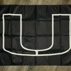 Miami Hurricanes Logo Flag 3x5 ft Black Sports Banner Man-Cave Garage