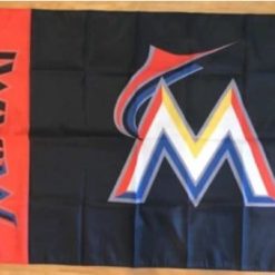 Miami Marlins Baseball flag 3X5Ft Banner USA Polyester with Brass Grommets