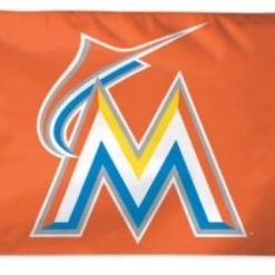 Miami Marlins Orange flag 3X5Ft Banner USA Polyester with Brass Grommets