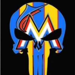 Miami Marlins US flag 3X5Ft Banner USA Polyester with Brass Grommets