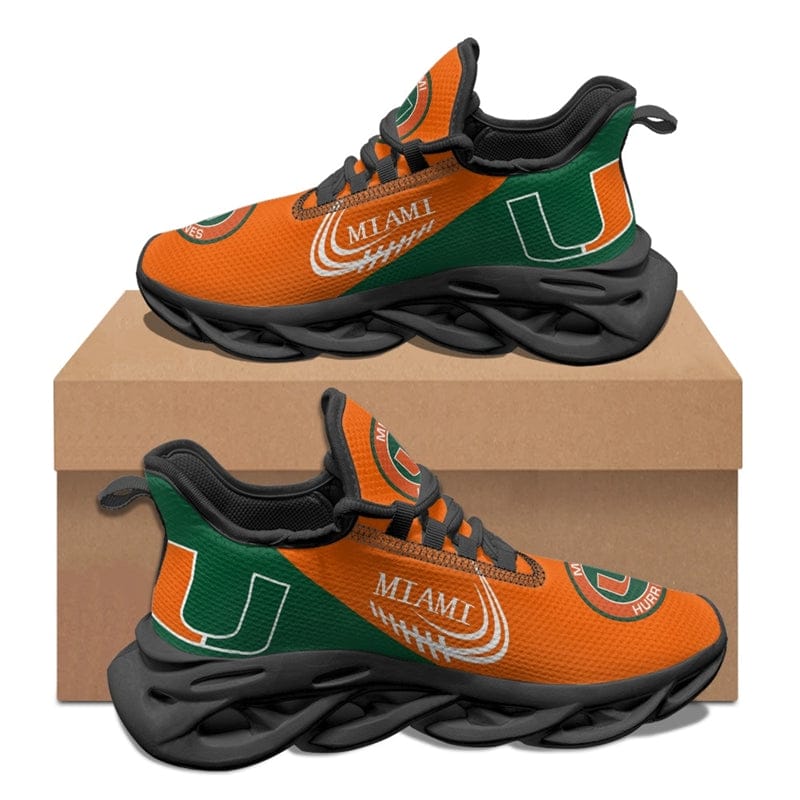 Alternative view of Miami Hurricanes V1 WK9 Sneaker Shoes For Men Women Fans