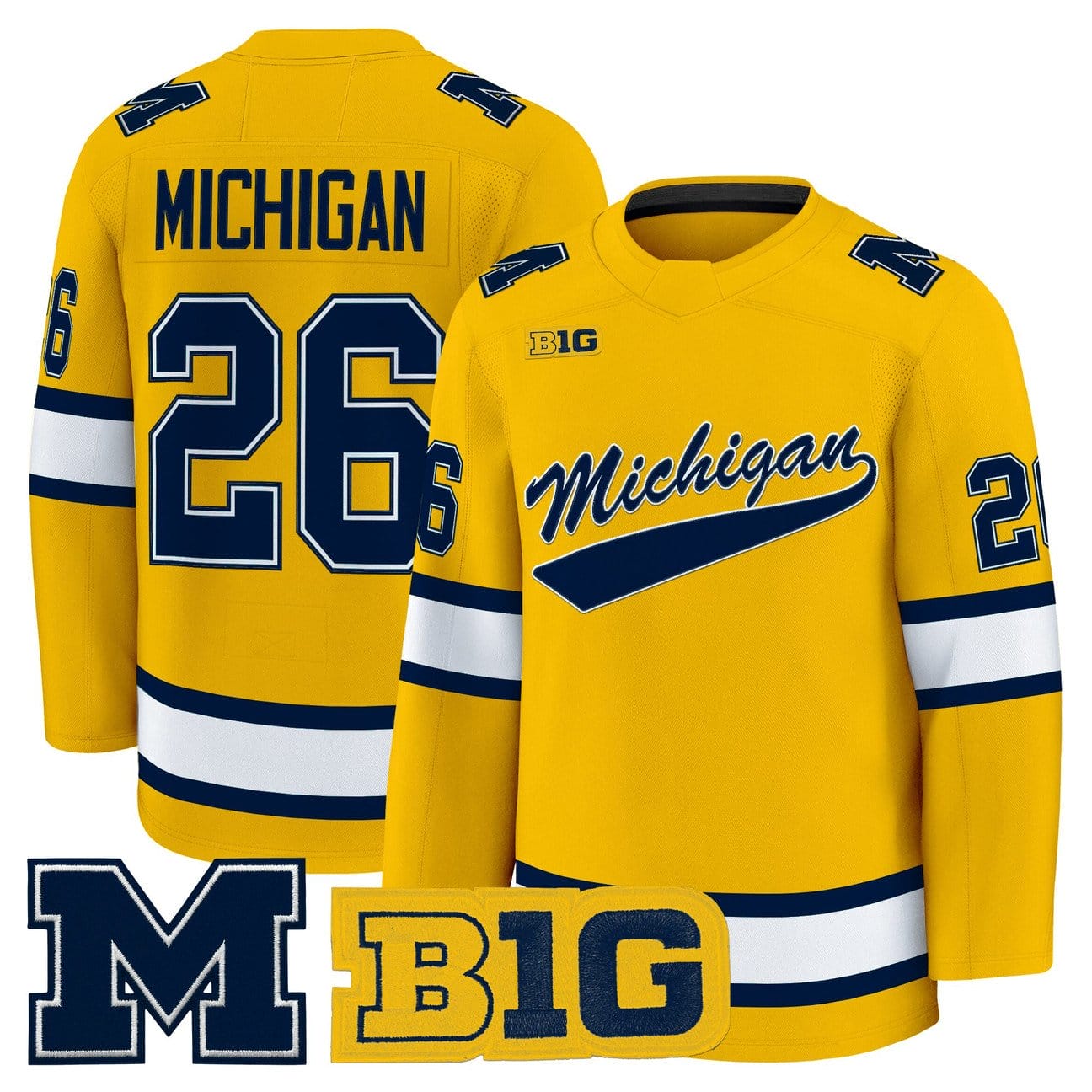 Michigan Jersey #26 Michigan Wolverines 2025-26 Premium All Stitched