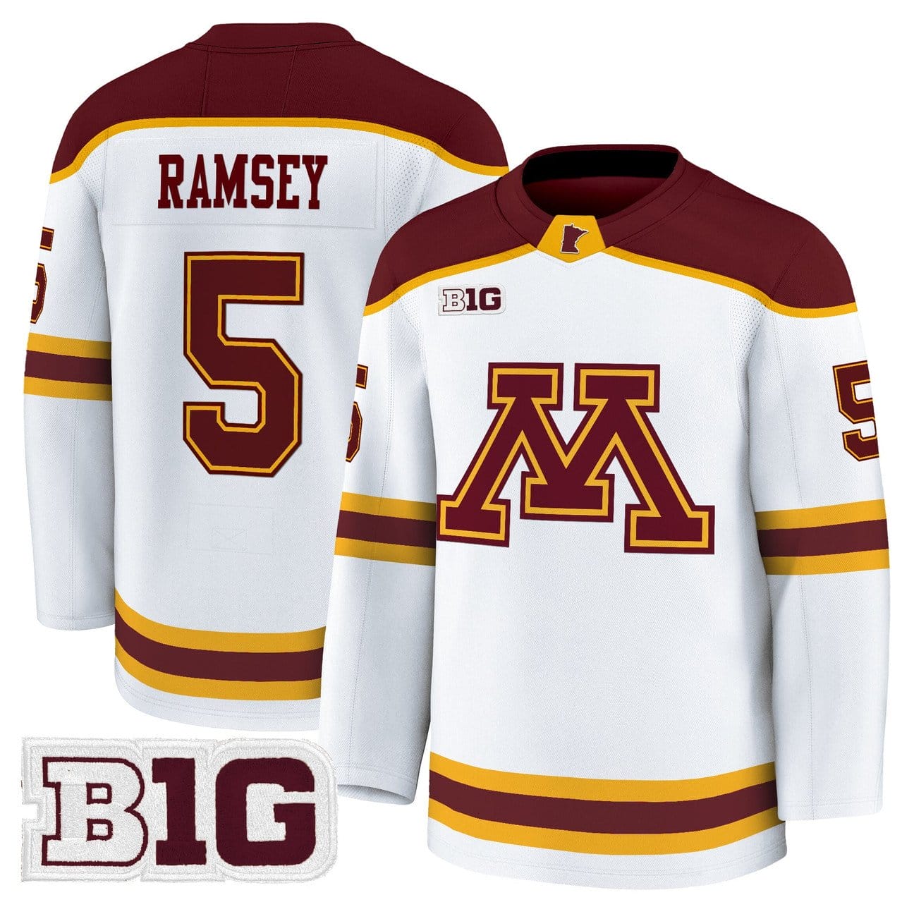 Mike Ramsey Jersey #5 Minnesota Golden Gophers 2025-26 Premium Stitched - Image 3