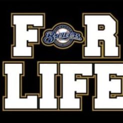 Milwaukee Brewers For Life Flag 3X5Ft Banner USA Polyester with Brass Grommets