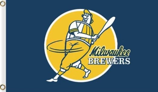 Milwaukee Brewers Star Flag 3X5Ft Banner USA Polyester with Brass Grommets