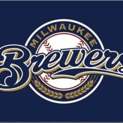 Milwaukee Brewers Team Blue Flag 3X5Ft Banner USA Polyester with Brass Grommets