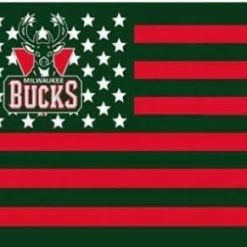 Milwaukee Bucks Star Flag 3X5Ft Polyester Banner USA Digital Print