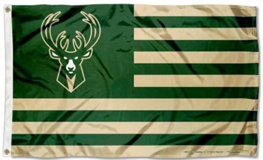 Milwaukee Bucks Team Flag 3X5Ft Polyester Banner USA Digital Print