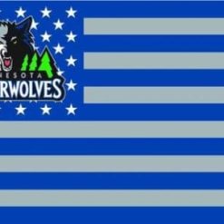Minnesota Timberwolves Star Flag 3X5Ft Polyester Banner USA Digital Print