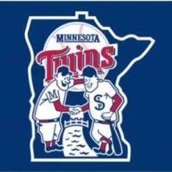 Minnesota Twins US Flag 3X5Ft Banner USA Polyester with Brass Grommets