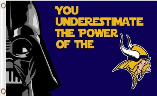 Minnesota Vikings Star Wars Flag 3X5 Ft Polyester Banner USA 90x150cm