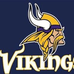 Minnesota Vikings Team Logo Sports Flag 3X5 Ft Polyester Banner USA 90x150cm
