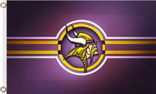 Minnesota Vikings Team US Flag 3X5 Ft Polyester Banner USA 90x150cm