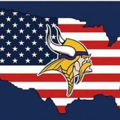 Minnesota Vikings US Flag 3X5 Ft Polyester Banner USA 90x150cm