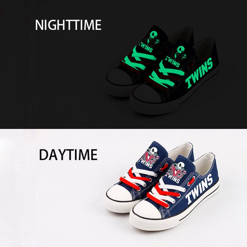 Alternative view of Minnesota Twins Limited Print Low Top Canvas Shoes Sport Sneakers For Men Women Fans