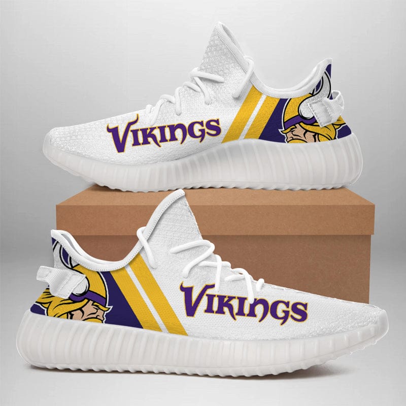Minnesota Vikings NFL 350v Yeezy Sneakers For Men Women Fans - Image 3