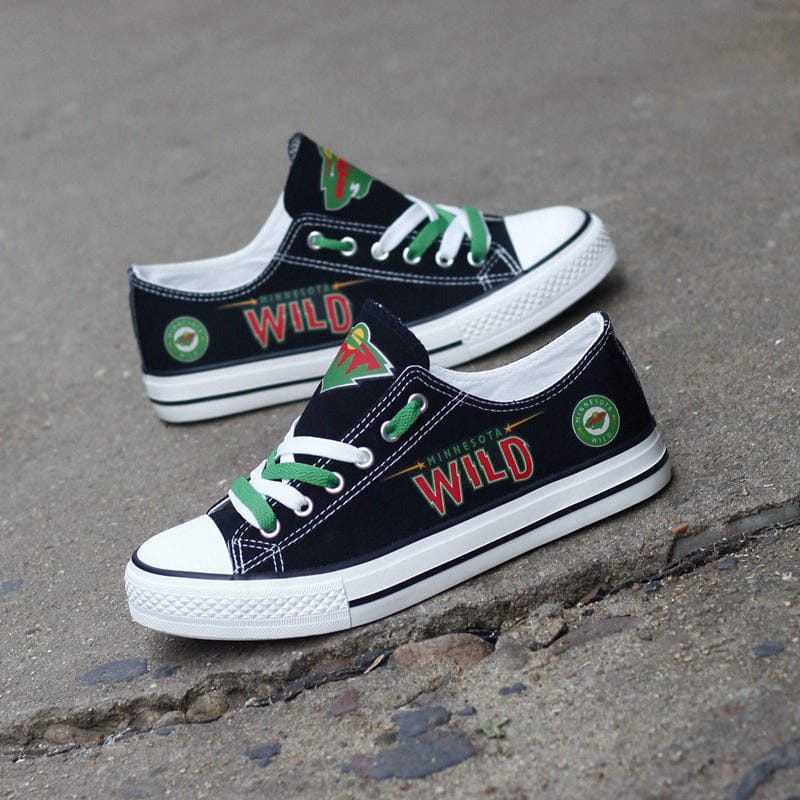 Minnesota Wild Low Top Canvas Sport Sneakers Shoes For Men Women Fans