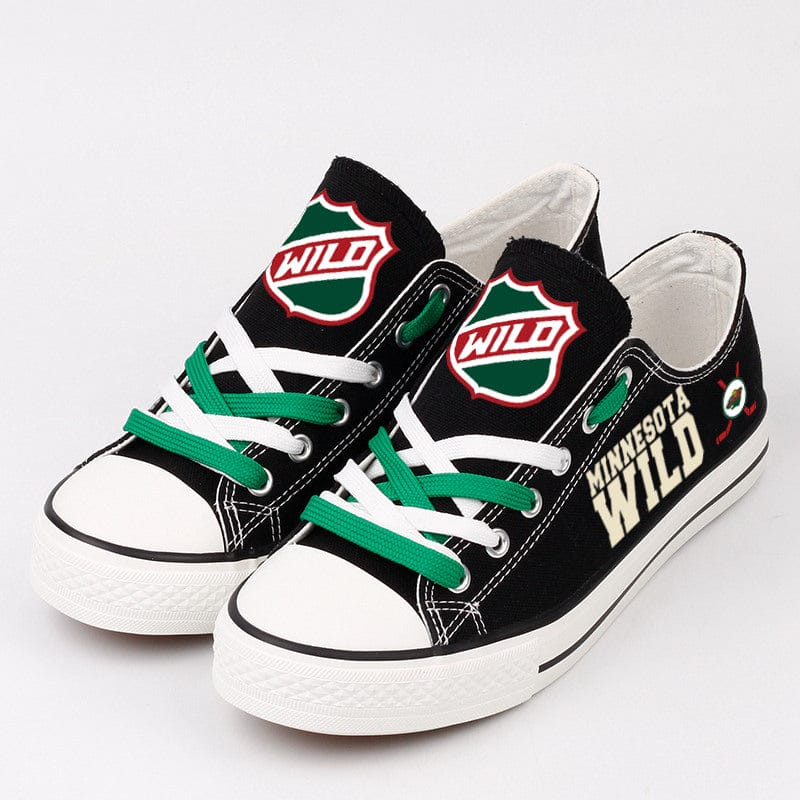 Minnesota Wild Low Top Canvas Sport Sneakers Shoes For Men Women Fans - Image 3