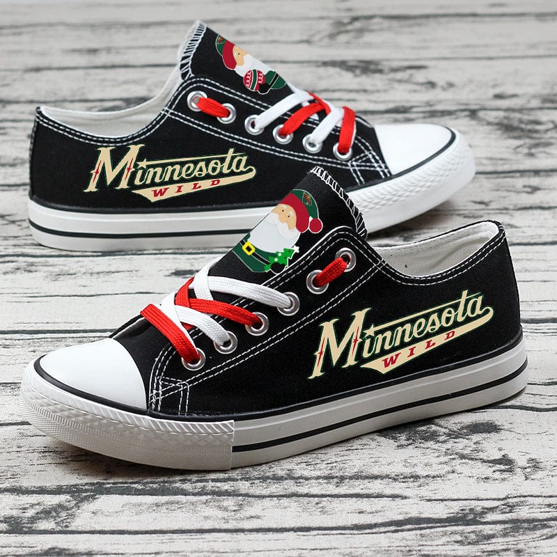 Minnesota Wild Low Top Canvas Sport Sneakers Shoes For Men Women Fans - Image 4