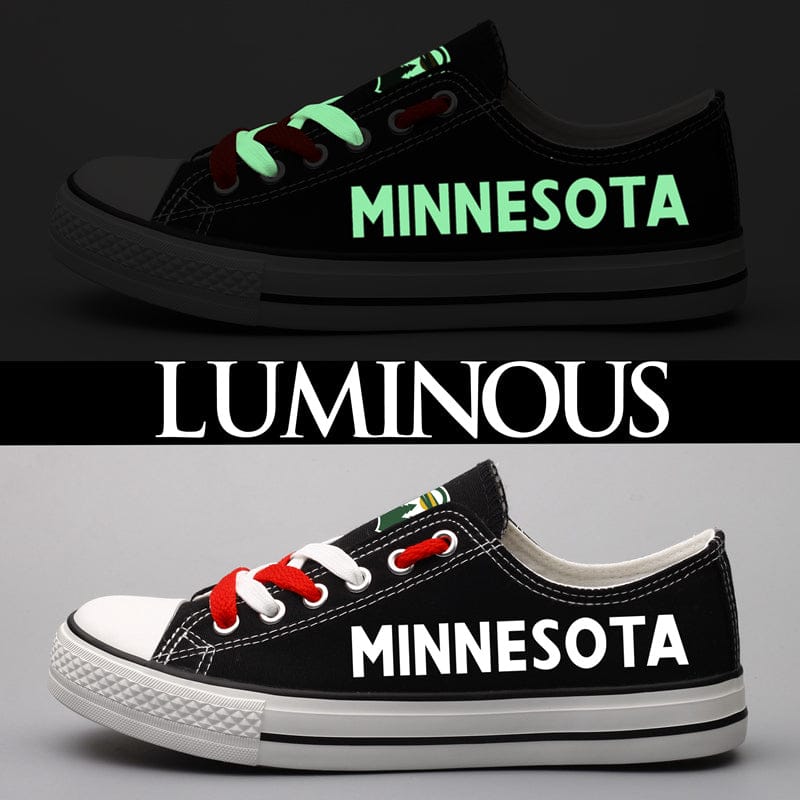Minnesota Wild Low Top Canvas Sport Sneakers Shoes For Men Women Fans - Image 5