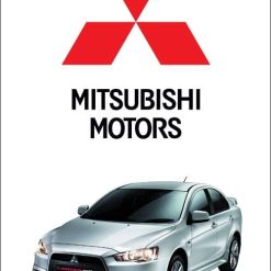 Mitsubishi Sport Flag Vertical 3X5 Ft Polyester Banner USA 90x150cm
