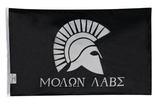 Molon Labe 2nd Amendment Come and Take It Military Spartan 300 3x5 Flag Banner