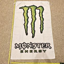 Monster Energy 3x5ft Flag vertical Green M Power Drink Poster