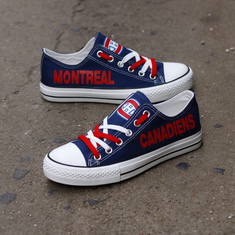 Montreal Canadiens Low Top Canvas Sport Sneakers Shoes For Men Women Fans