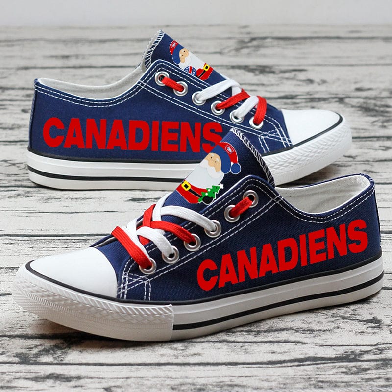 Montreal Canadiens Low Top Canvas Sport Sneakers Shoes For Men Women Fans - Image 3