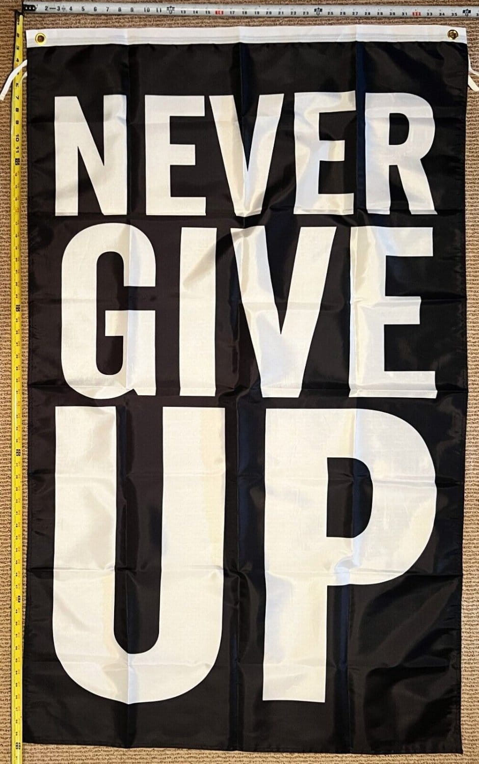 Motivation Flag Gym Workout Hard Work Sign America Beer USA 3x5' 6