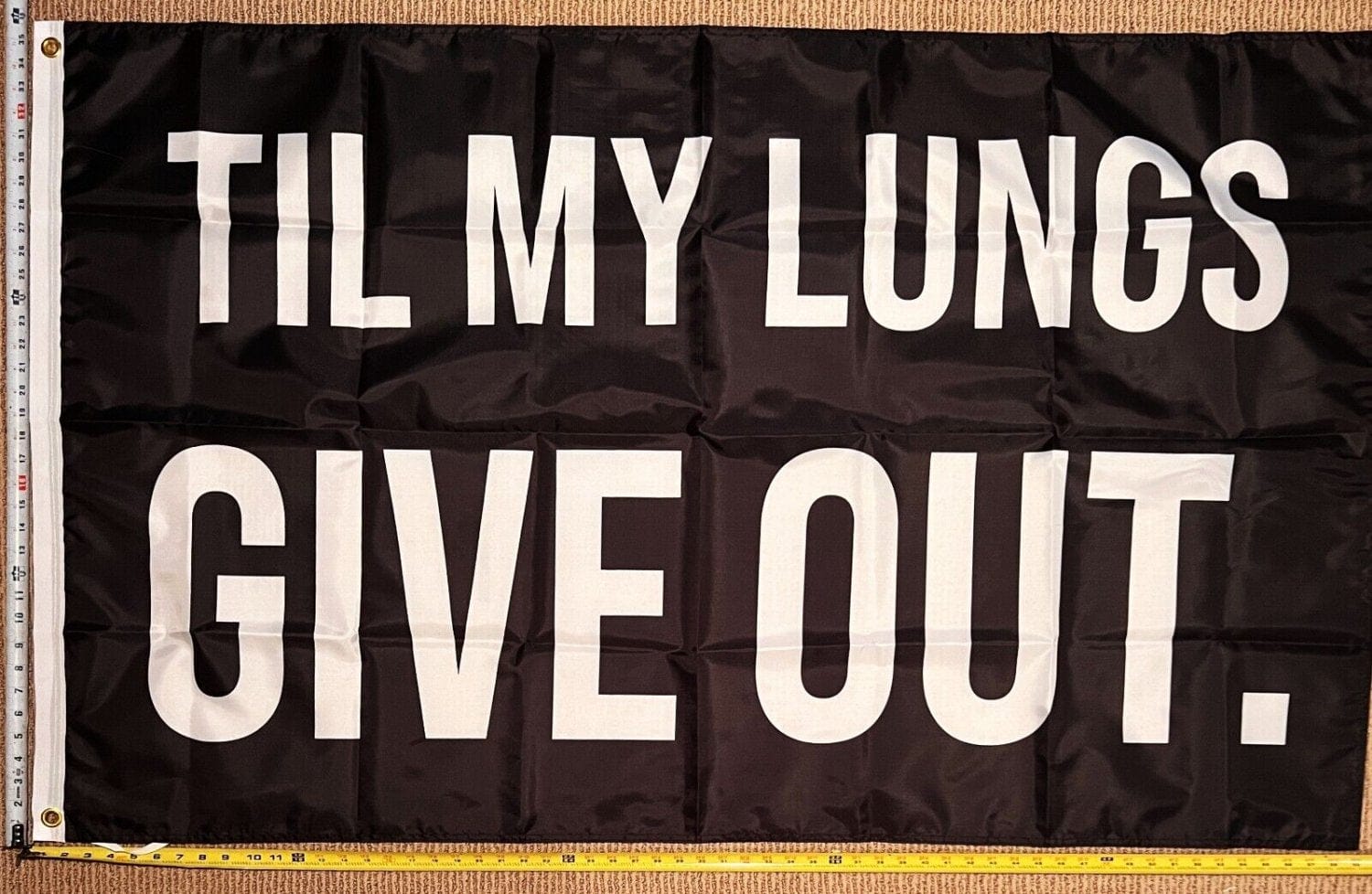 Motivation Flag Nobody Cares Work Harder 14 Gym Banner Sign 3x5'