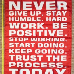 Motivation Flag Nobody Cares Work Harder 18 Gym Banner Sign 3x5'
