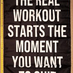 Motivation Flag Nobody Cares Work Harder 7 Gym Banner Sign 3x5'