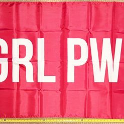 Motivational Flag Girl Power Work Hard Gym Dorm Beer Sign USA 3x5'